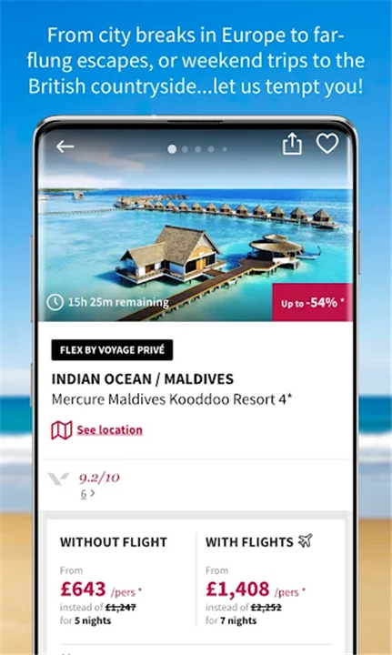 Voyage Prive - Hotels & flight screenshot4