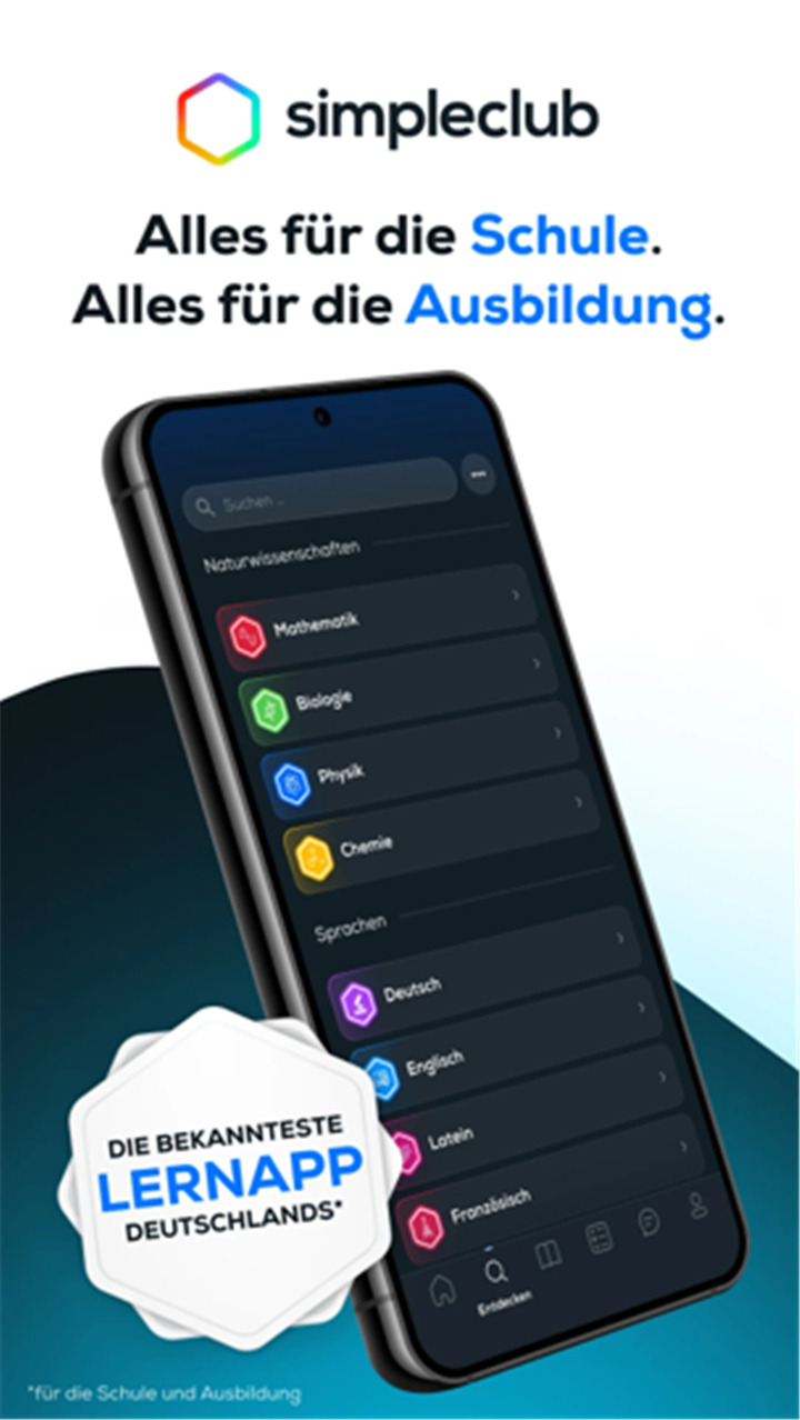 simpleclub - Die Lernapp screenshot1