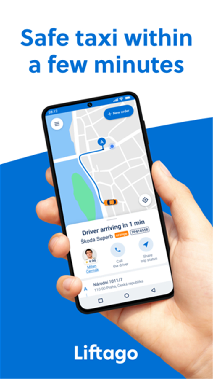 Liftago: Travel safely screenshot1