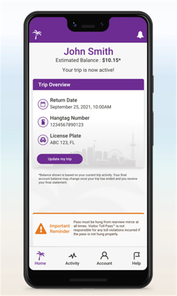 Visitor Toll Pass screenshot3