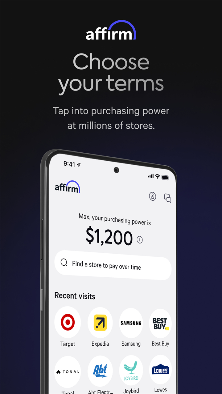 Affirm: Buy now, pay over time screenshot1