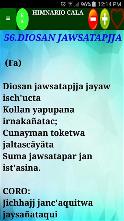 Himnario Cala Español y Aimara screenshot6