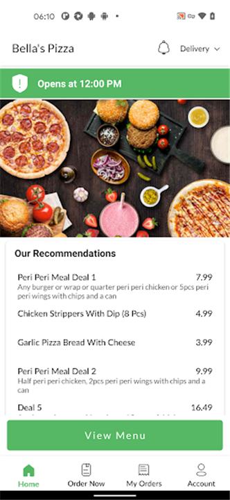 Bellas Pizza screenshot2