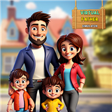 Virtual Family - Happy Dad Mom