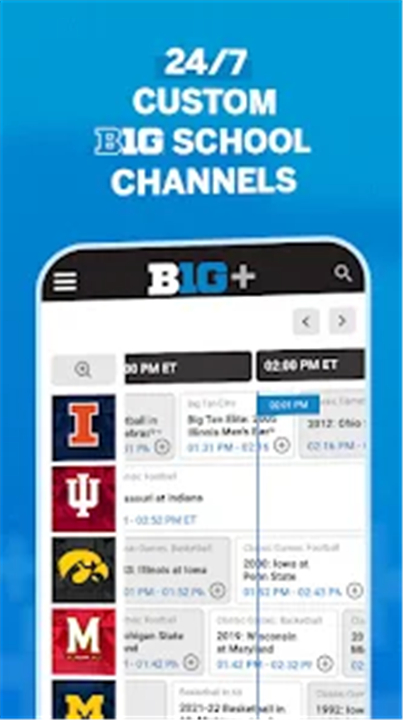 B1G+: Watch College Sports app screenshot5