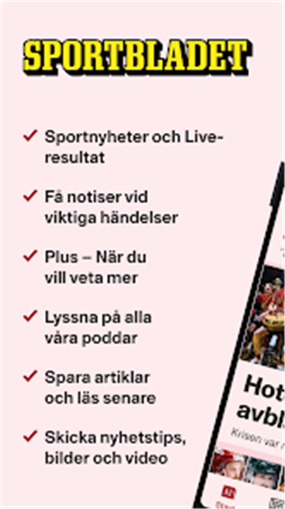 Sportbladet - störst på sport screenshot1