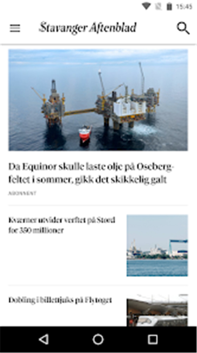 Stavanger Aftenblad screenshot1