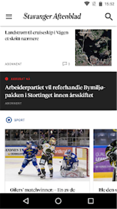 Stavanger Aftenblad screenshot2