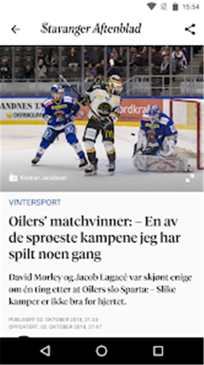 Stavanger Aftenblad screenshot3