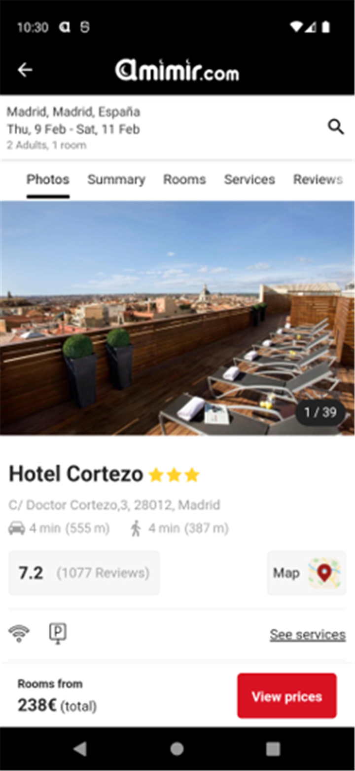 Amimir - Your Hotel Searcher screenshot6