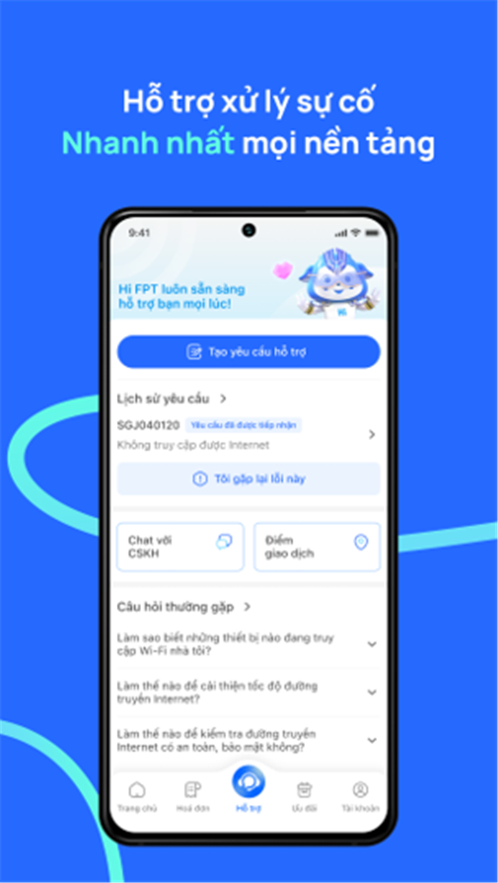 Hi FPT - Internet, Hỗ trợ 24/7 screenshot3
