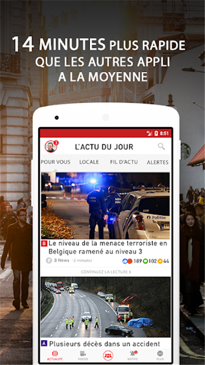 Alertes info Belgique screenshot2