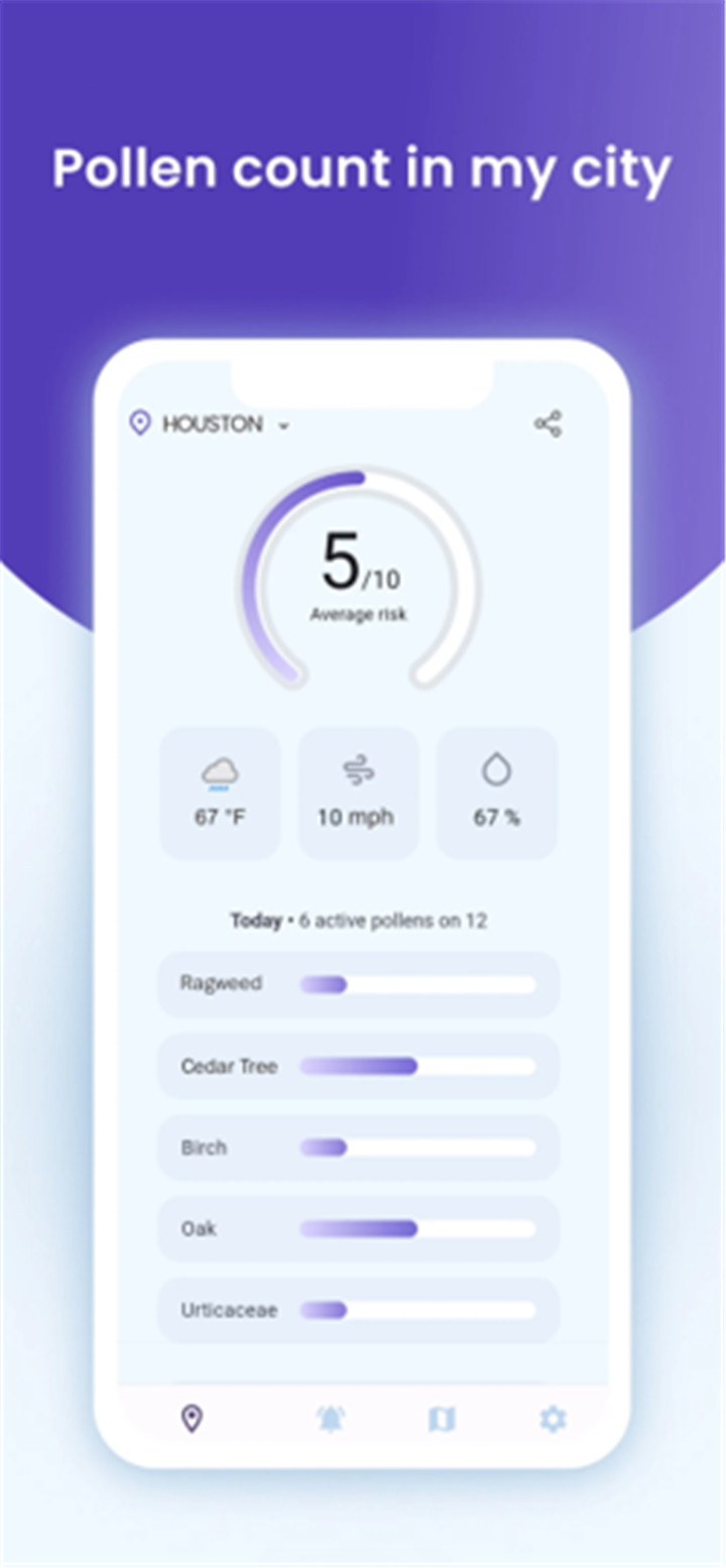 Pollen Count & Alerts screenshot1