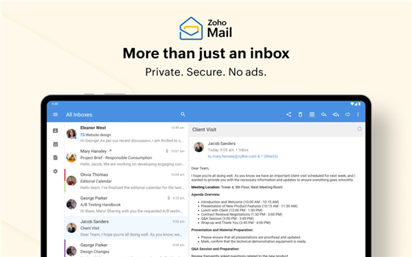 Zoho Mail - Email and Calendar screenshot7