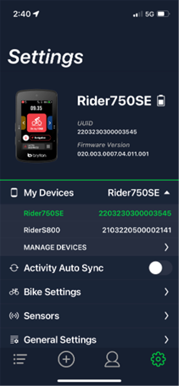 Bryton Active screenshot1