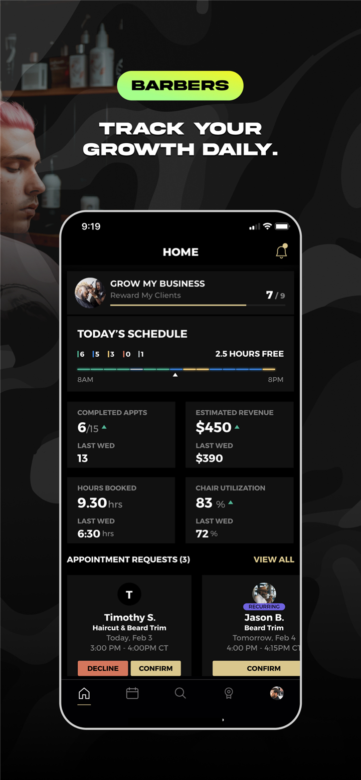 theCut: Barbershop Booking screenshot3
