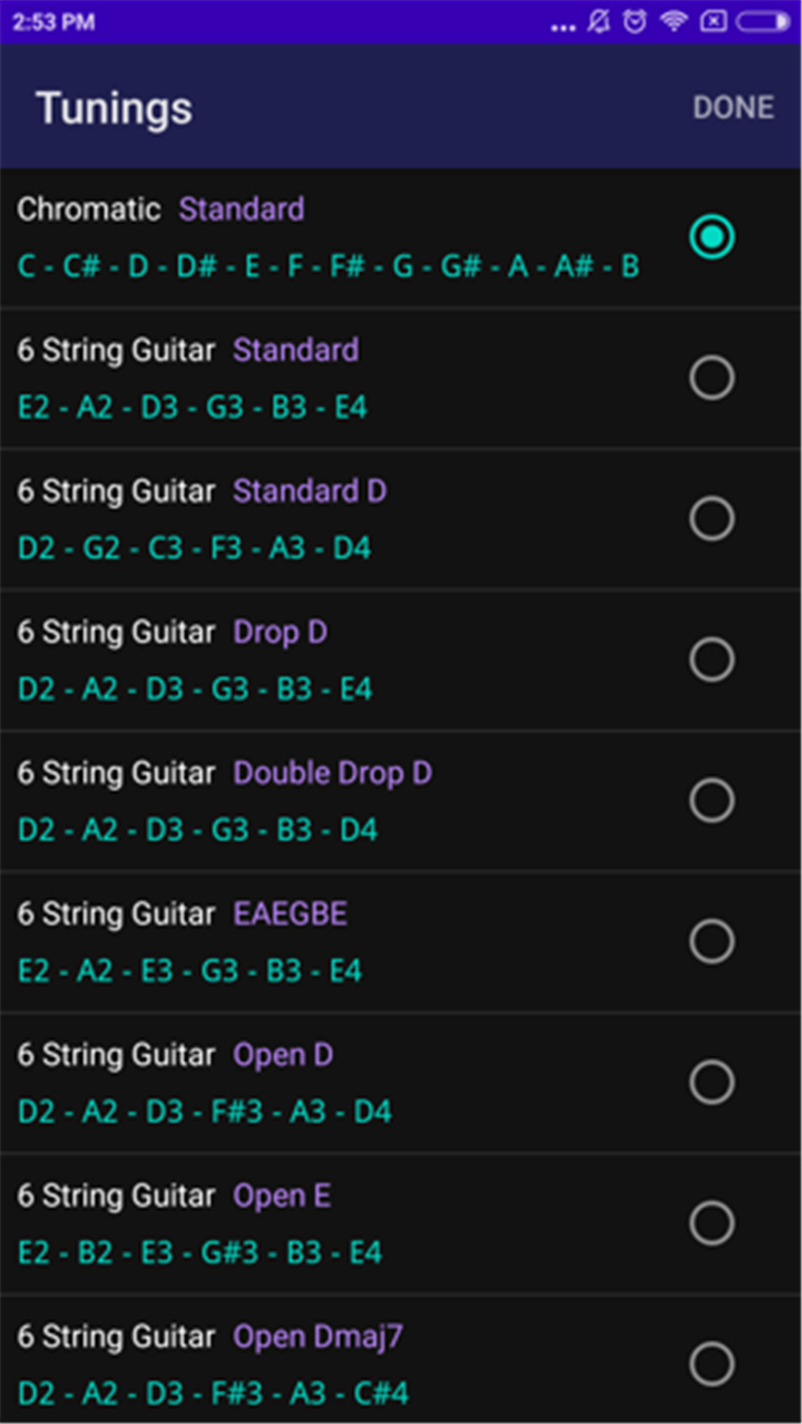 CarlTune - Chromatic Tuner screenshot6