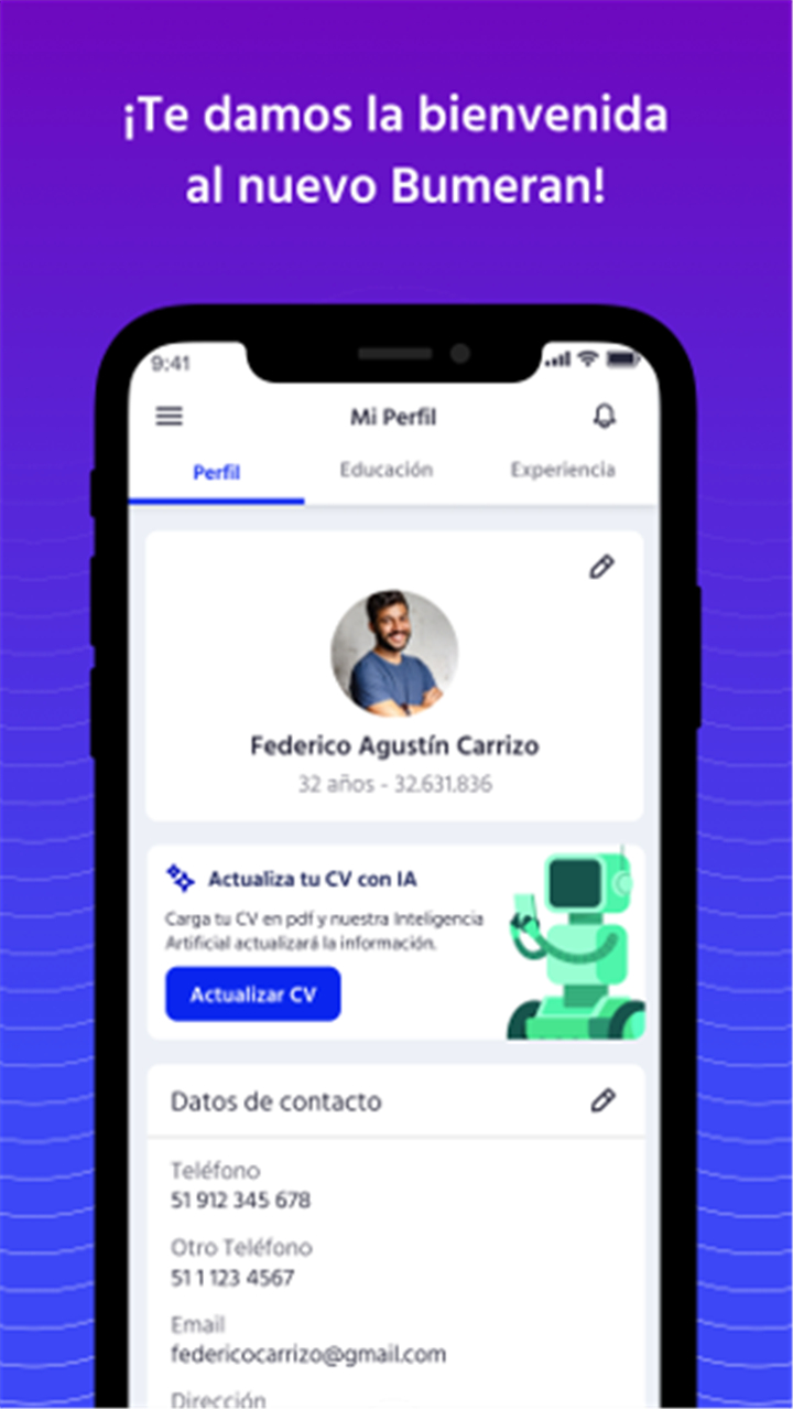 Bumeran: búsqueda de empleo screenshot1