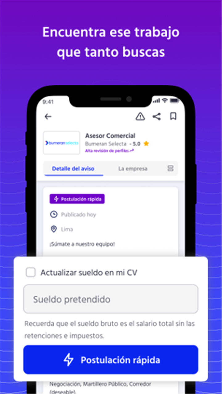 Bumeran: búsqueda de empleo screenshot2