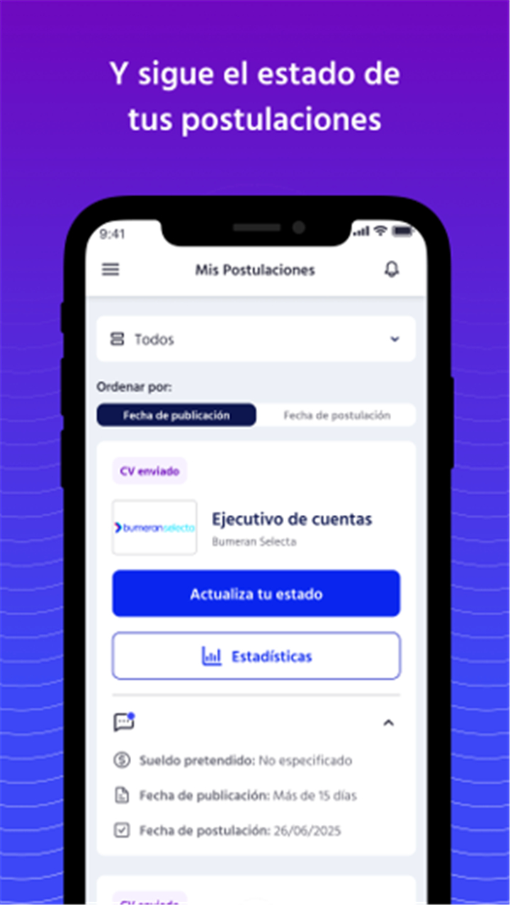 Bumeran: búsqueda de empleo screenshot7