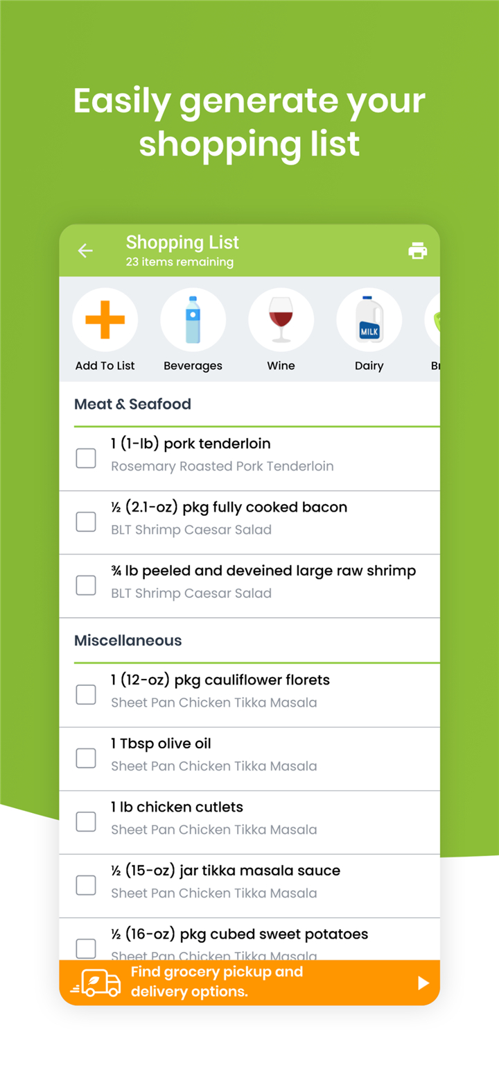 eMeals - Meal Planning Recipes screenshot4
