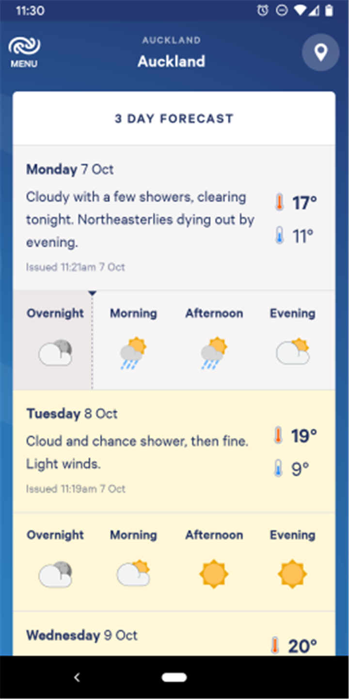 MetService NZ Weather screenshot2