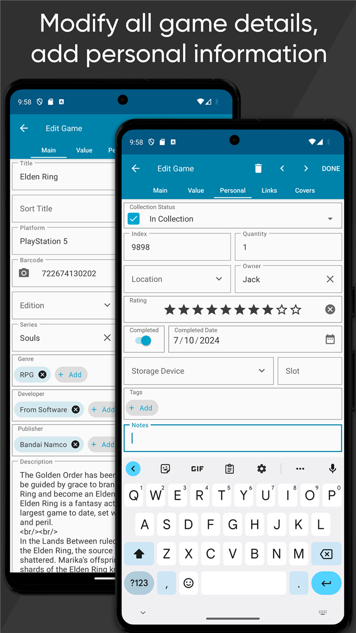 CLZ Games: video game database screenshot5