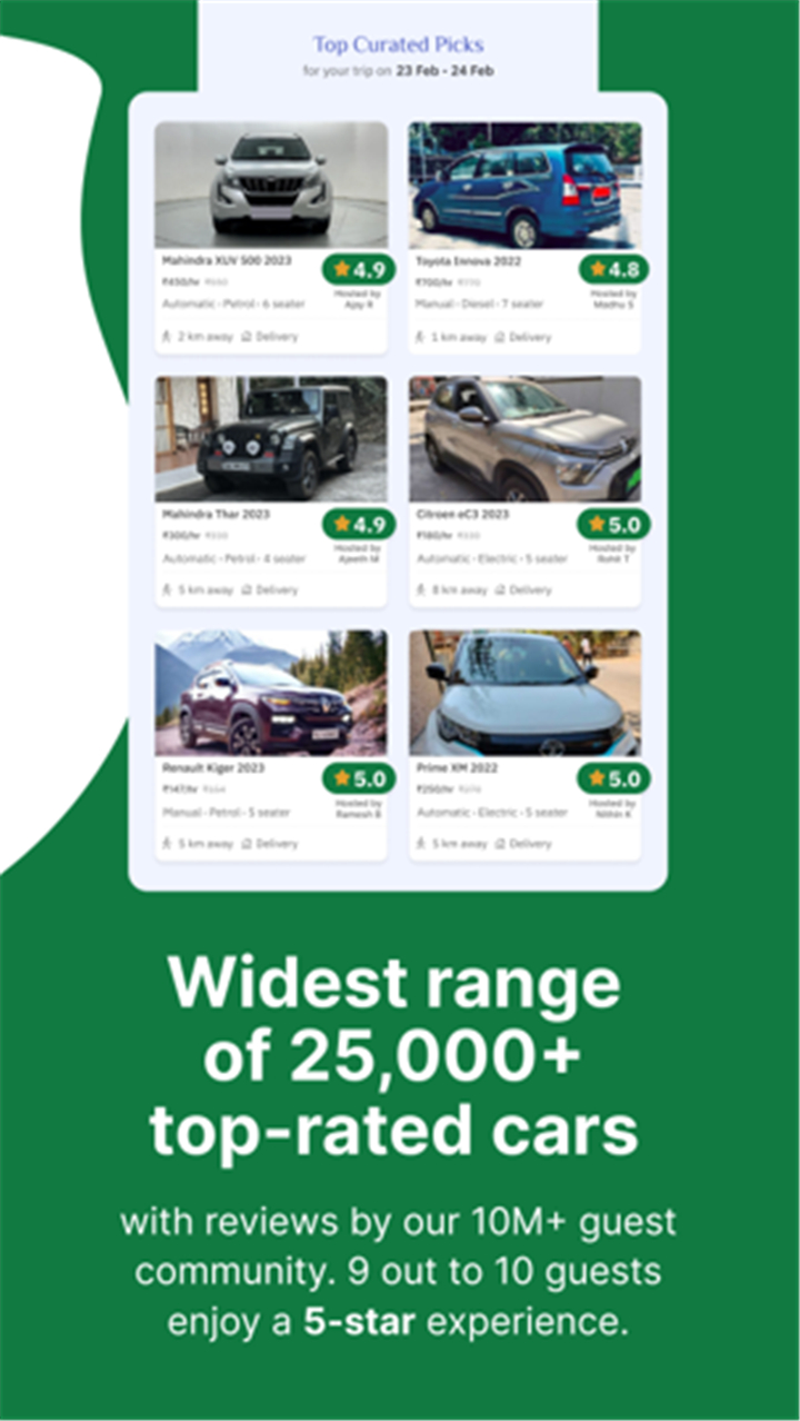 Zoomcar: Car rental for travel screenshot3