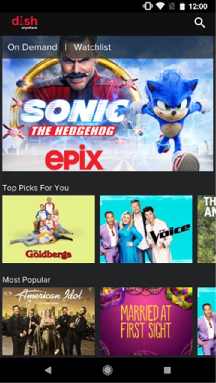 DISH Anywhere screenshot1