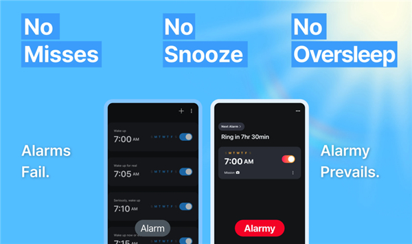 Alarmy - Alarm Clock & Sleep screenshot1