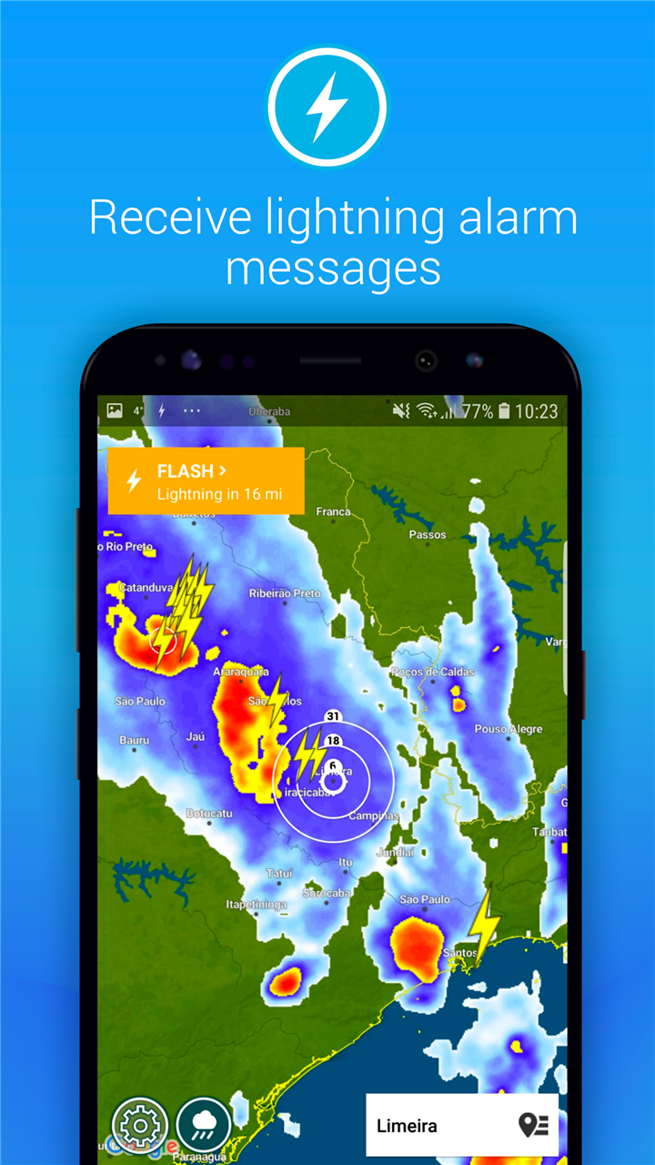 Lightning Alarm Weatherplaza screenshot2