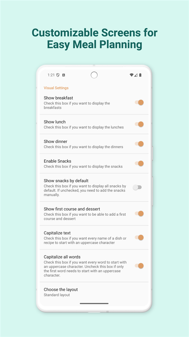 Meal Planner-Plan Weekly Meals screenshot6