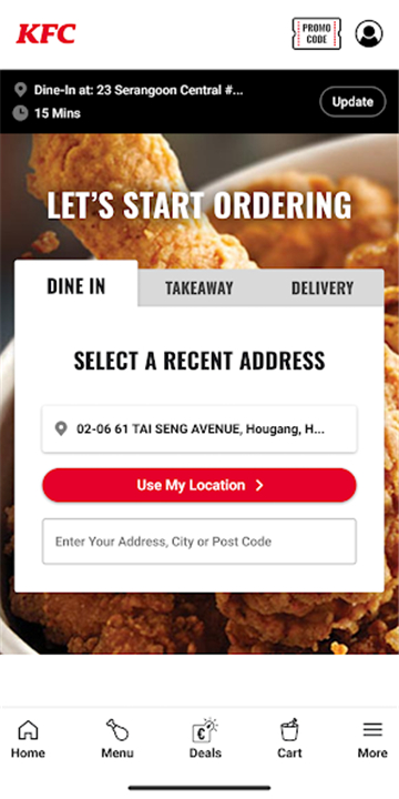 KFC Singapore screenshot4