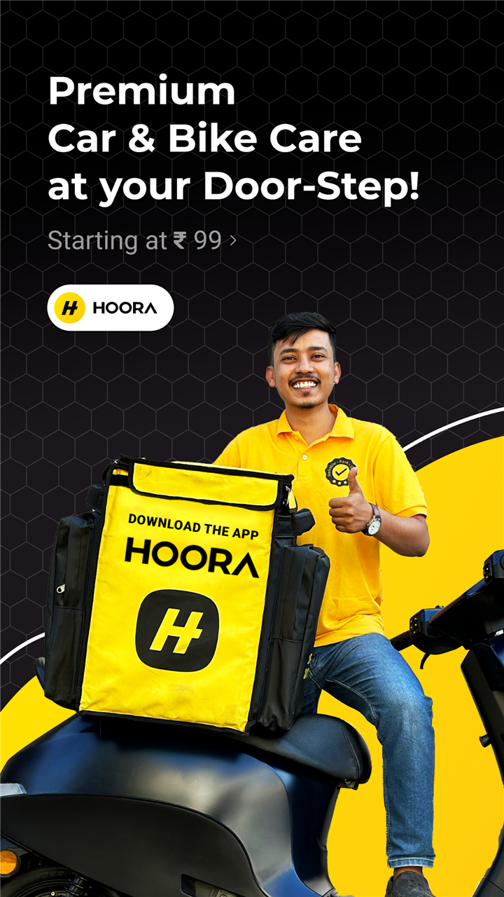 Hoora - Car Wash & Bike Care screenshot1