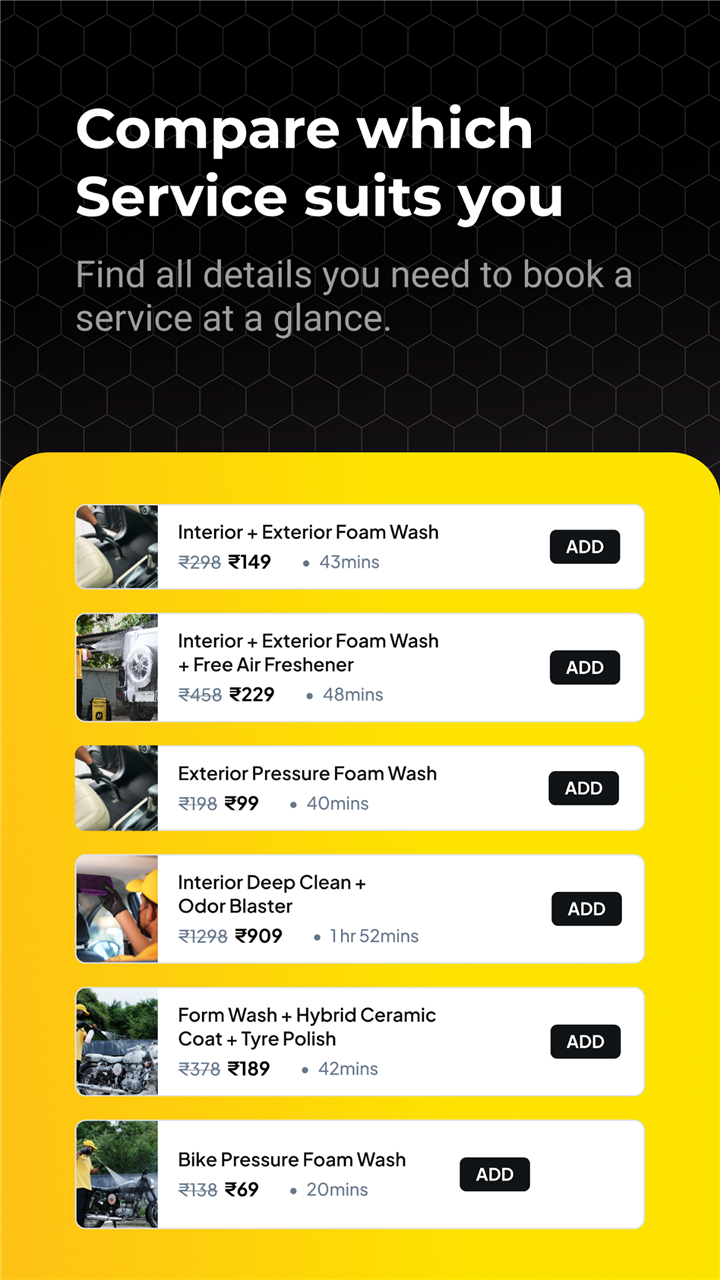 Hoora - Car Wash & Bike Care screenshot3