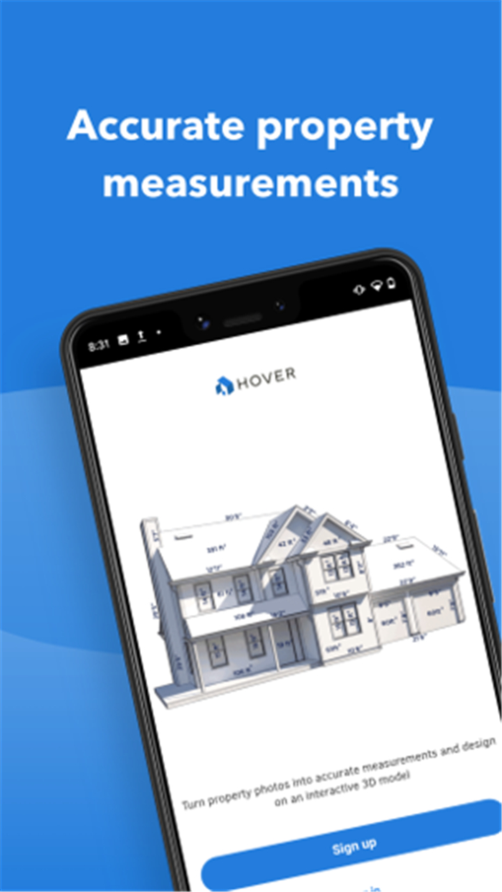 Hover - measure, design, quote screenshot1