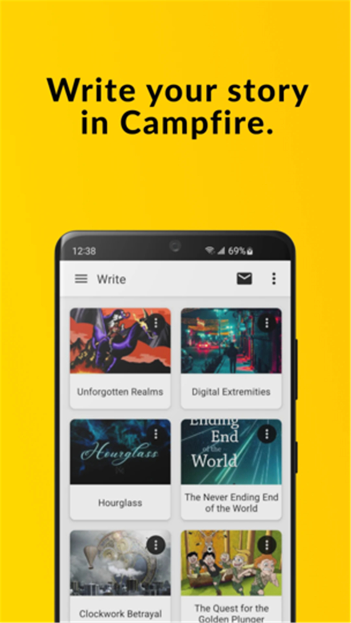 Campfire – Write Your Book screenshot1
