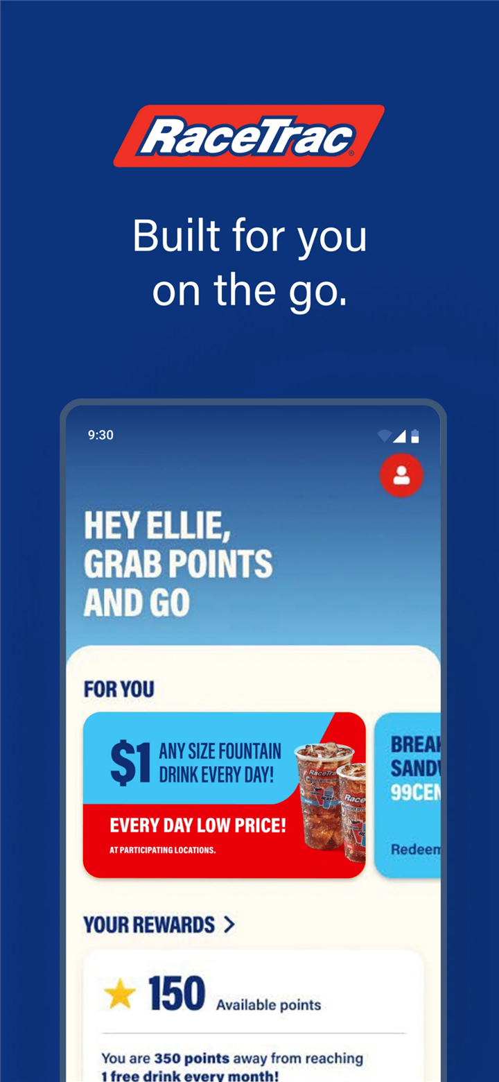 RaceTrac screenshot1