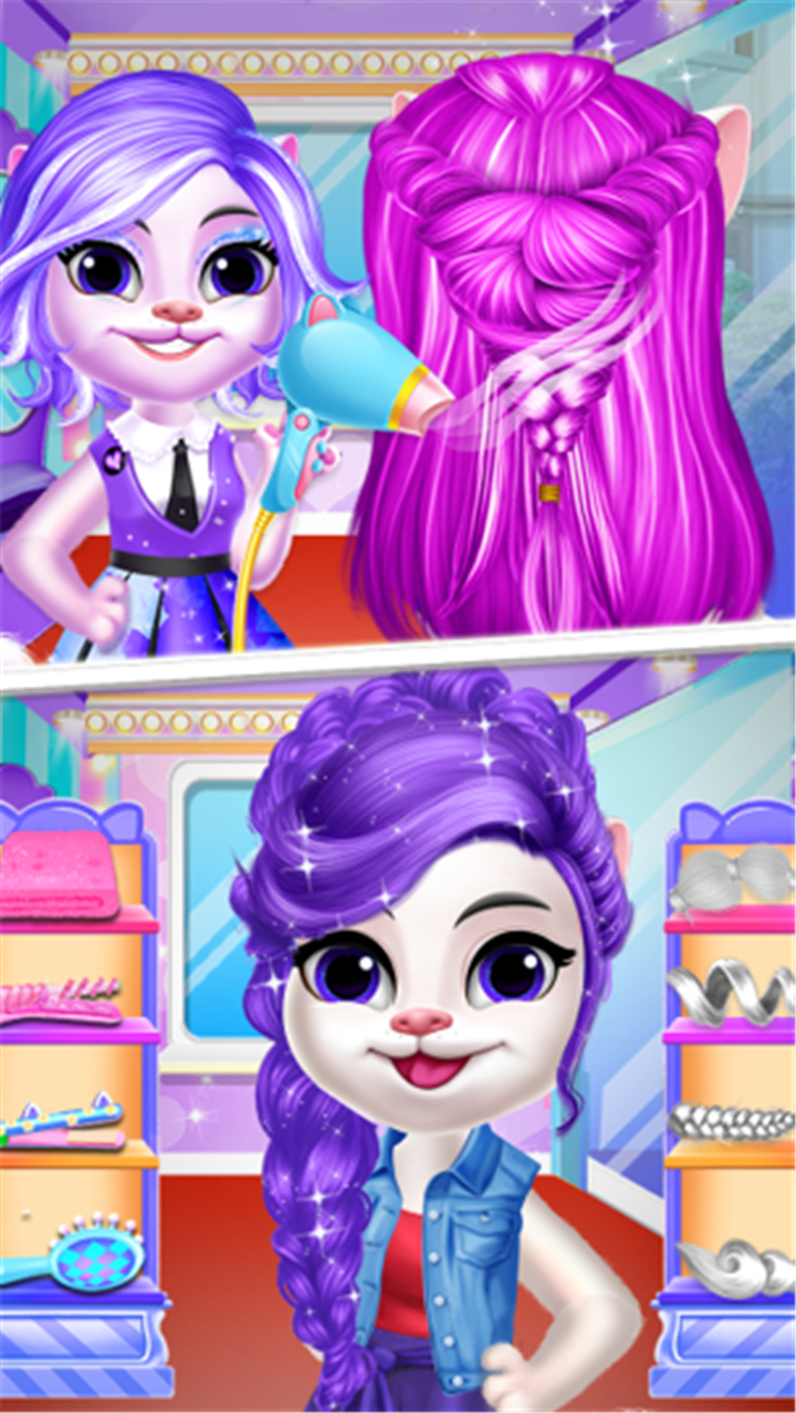 Kitty Hair Fashion Braid Salon screenshot6