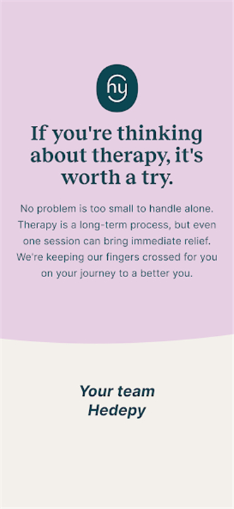 Hedepy - Online therapy screenshot8