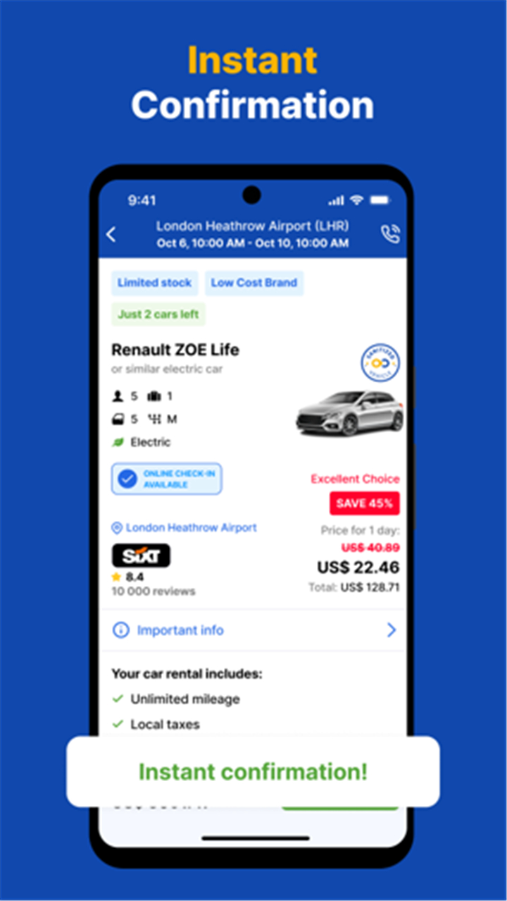 EconomyBookings Car Rental screenshot3