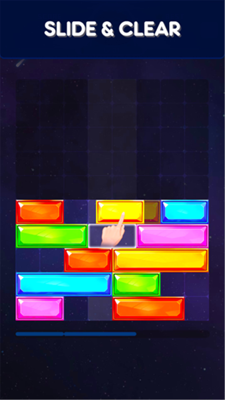 Jewel Slider: Drop Down Puzzle screenshot1