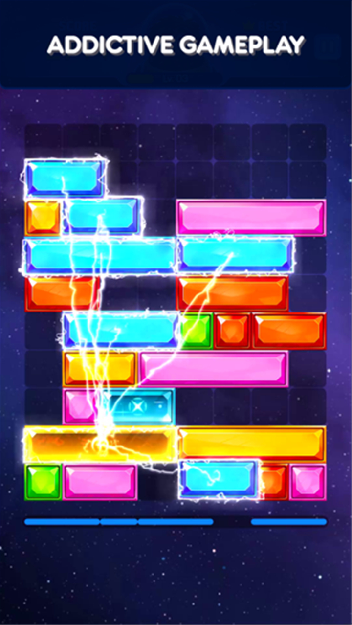 Jewel Slider: Drop Down Puzzle screenshot2