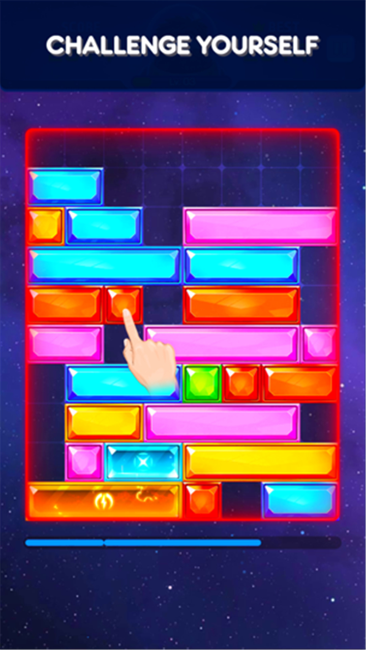 Jewel Slider: Drop Down Puzzle screenshot6