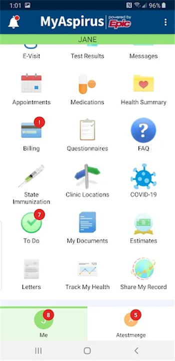 MyAspirus screenshot1