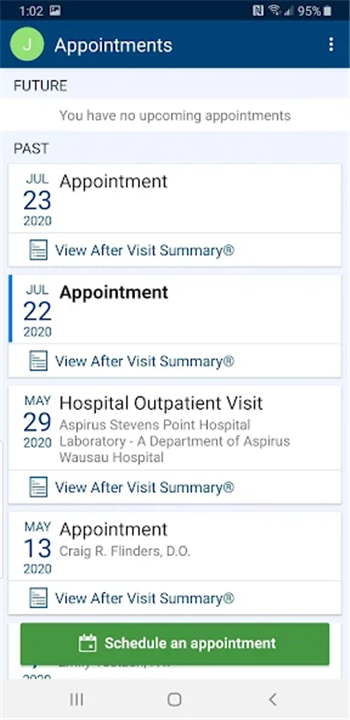 MyAspirus screenshot3