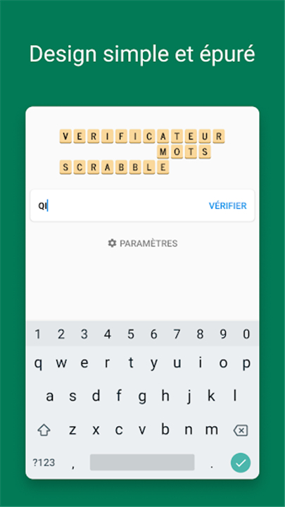 Verificateur Mots SCRABBLE screenshot1
