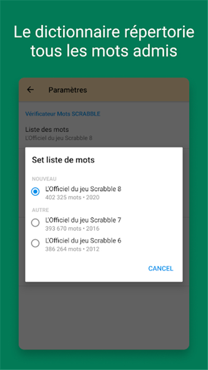 Verificateur Mots SCRABBLE screenshot3