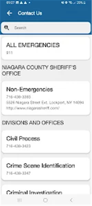 Niagara County NY Sheriff screenshot2