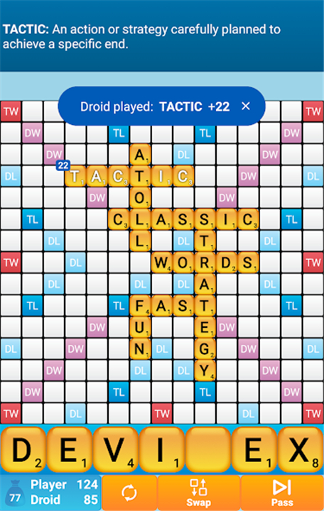 Classic Words Solo screenshot1